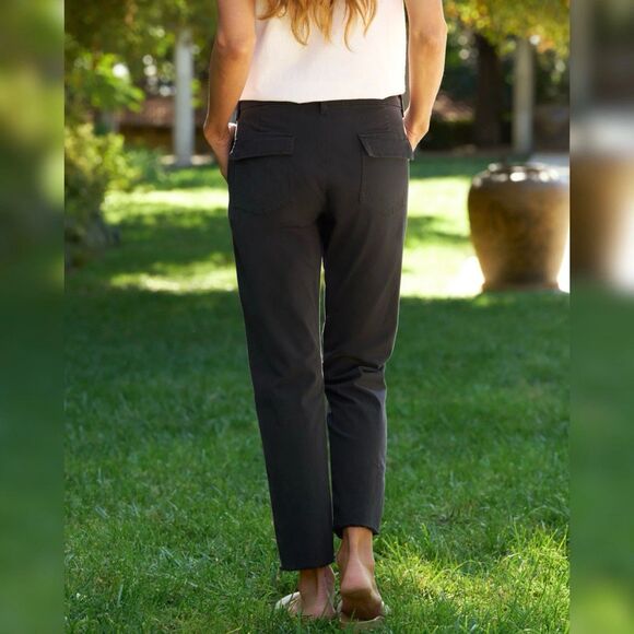 New Women's Frank & Eileen Blackstone utility pants Size 12 in  Washed Black - Picture 2 of 5